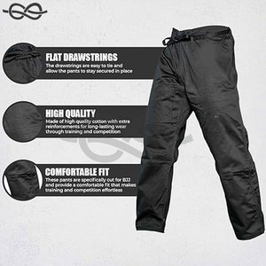 Pantalon avec cordon de serrage plat Pantalon BJJ Gi durable Entraînement et compétition Entraînement de jiu-jitsu brésilien confortable et durable - Product Image 3