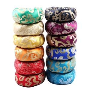 Cojín de punto de algodón 100% hecho a mano, almohada y posicionador de anillo hecho en Nepal para cuencos cantores, almohada funcional - Product Image 6