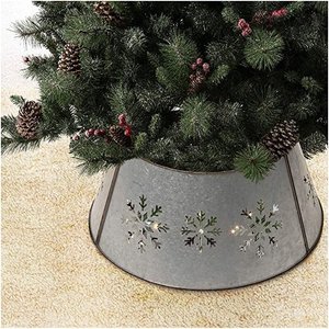 Hot Selling Galvanized Iron Christmas Tree Collar New Style Home Decorative Christmas Tree Stand and <b>Accessory</b> - Product Image 4