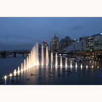 2026 Neues Design Große Tanzende Wasserfontänen-Show mit Edelstahl-Lichtdüsenpumpe und Kabel