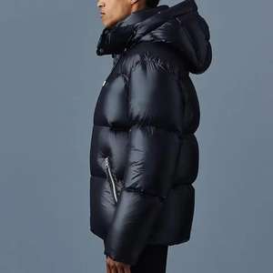 Fashion Outdoor <b>Mens</b> Long Puffer Jackets Thick Quilted Coat Hooded Winter Lightweight Thermal Outerwear - Product Image 5