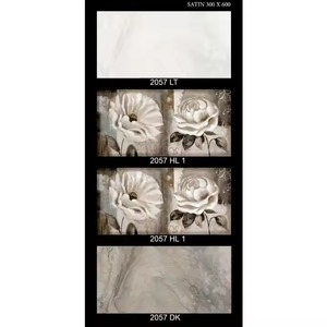 Venta caliente Precio barato Azulejos de pared de cerámica brillante gris claro 12x24 30x60cm 300x600mm Ideal para baño de China - Product Image 6