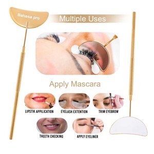 Miroir à cils en or plasma, prix de gros, application de cils, logo personnalisé imprimé, miroir à cils élégant par Bahasa Pro - Product Image 6