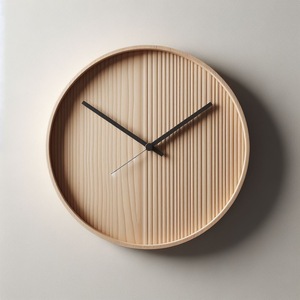 Dígitos Rich Wood Hue Colors Decoración para el hogar Reloj de pared de madera hecho a mano - Product Image 2