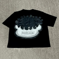 T-shirt personnalisé pour homme, 100% Coton, 300 grammes, coupe lourde, manches courtes, couleur unie, impression numérique, écologique, style urbain, vente en gros