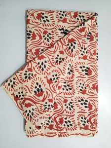 Indian Hand Block Kalamkari Print Fabric Beautiful Decorative Handmade Floral Print Cotton Fabric <b>Dress</b> Making - Product Image 3