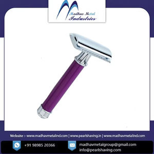 Maquinillas de afeitar de seguridad con mango de Metal de color personalizado de alta calidad para un afeitado suave y limpio - Product Image 5