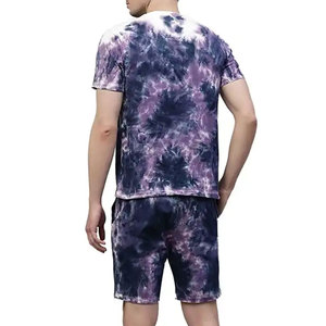 Color personalizado de algodón hecho a precio barato camiseta y pantalones cortos conjuntos de diseño personalizado al por mayor transpirable camiseta y pantalones cortos conjunto - Product Image 2