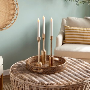 Premium Handmade Gold Metal <b>Candle</b> <b>Holder</b> Decorative Iron Table Centerpiece Luxury Artistic Accent for Living Room and Hall - Product Image 3