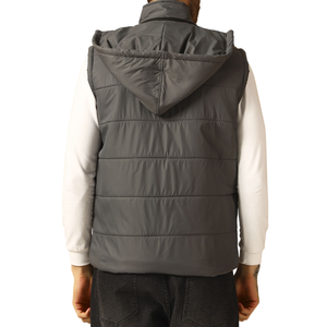 Gilet à bulles avec logo personnalisé pour hommes-Gilet coupe-vent sans manches chaud superposé Gilet moderne respirant style de rue Gilet bouffant - Product Image 2