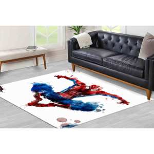 Alfombra Estampada de Spider-Man, Alfombras Gruesas, Alfombra para Habitación de Niños, Alfombras para Cuarto Infantil, Alfombra de Terciopelo - Product Image 1