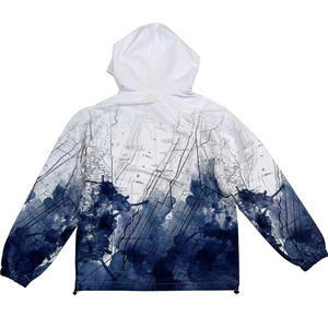 Chaqueta Cortavientos Impermeable Ligera Personalizada, Chaqueta con Cremallera Sublimada Personalizada para Hombre, Chaqueta de Poliéster de Secado Rápido para Exteriores para Hombre - Product Image 2