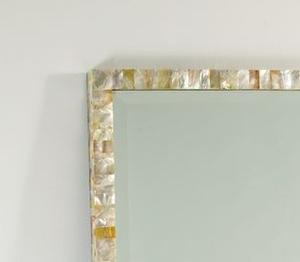 Espejo de Pared Rectangular Moderno, Ecológico, Hecho a Mano, con Incrustaciones de Nácar, Color Personalizado, para Bodas, Sala de Estar, Dormitorio - Product Image 3