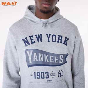 Sudadera con capucha de mezcla de algodón informal para hombre, sudadera básica de manga larga de lana cálida de invierno con bolsillo, ropa de calle, Top de gran tamaño - Product Image 4