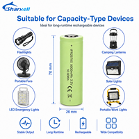بطارية شاركسيل SX-26700-5000-3.2V 26700 5000 مللي أمبير 3.2 فولت ليثيوم فوسفات الحديد قابلة لإعادة الشحن أسطوانية الشكل