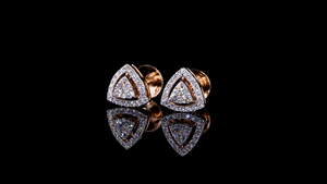 Pendientes Elegantes de Diamantes Cultivados en Laboratorio, Corte Brillante, Chapados en Oro de 14k/18k, Certificados por IGI, Joyería para Mujer - Product Image 5