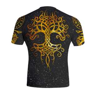 เสื้อรัดกล้ามเนื้อผู้ชายแบบสั่งทำพิเศษ: เสื้อกีฬาเนื้อผ้ายืดหยุ่นสูง แห้งเร็ว สำหรับ MMA, ฟิตเนส และเล่นเซิร์ฟ - Product Image 6