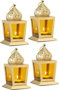 เชิงเทียนโลหะทองเหลืองโบราณโคมไฟทองแฟนซีตกแต่งบ้านขายส่งจากผู้ผลิตสำหรับโอกาสคริสต์มาส - Product Image 3