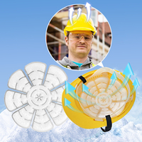 Casquette rafraîchissante Bingyuan Summer PCM : Chapeau de refroidissement durable avec pack de glace intégré pour casques de protection, chapeaux de soleil et casques de cyclisme