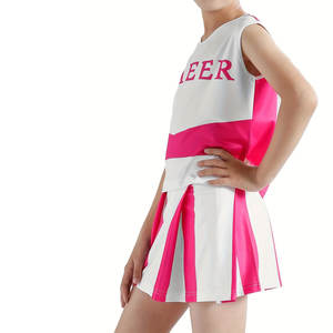 Tenues de pom-pom girl de haute qualité Uniformes de pom-pom girl respirants en tissu mélangé polyester-spandex - Product Image 3
