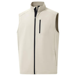 Respirant Logo Personnalisé Golf Sport Sans Manches Fermeture Éclair Étanche Utilitaire Softshell Gilets Gilet Veste pour Hommes - Product Image 1