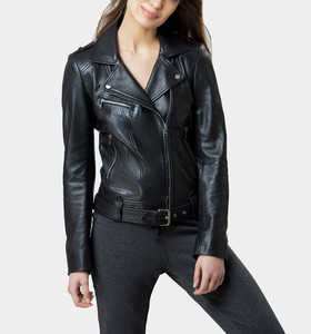 แจ็กเก็ตหนังแฟชั่นสำหรับผู้หญิงเสื้อแจ็กเก็ตหนังที่ได้รับแรงบันดาลใจจากมอเตอร์ไซด์คุณภาพระดับพรีเมียมทันสมัยและทนทานสำหรับผู้หญิง - Product Image 6