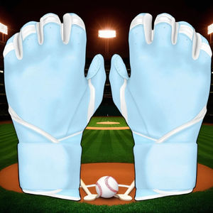 Nouveaux gants de frappe de baseball pour adultes en cuir, durables, pour gaucher, confortables, légers, écologiques, personnalisables avec fermeture auto-agrippante - Product Image 1