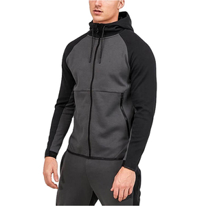 Conjunto Deportivo para Hombre, Corte Ajustado, Resistente al Viento, Transpirable, Tallas Grandes, Diseño de Logotipo Personalizable, Alta Calidad, Color Gris/Negro para Invierno - Product Image 2