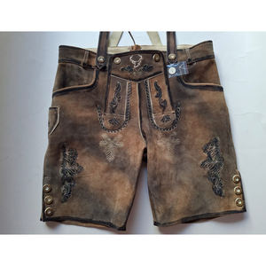 Anti-Wrinkle Bright Sustainable, Anti Pilling Colors Solid Cool & Stylish Lederhosen <b>Shorts</b> for Men - Product Image 6