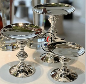 Support à gâteau en marbre écologique à deux niveaux de luxe avec bol et plateau Technique d'émail de couleur pour un restaurant à la maison Utilisation de mariage - Product Image 4