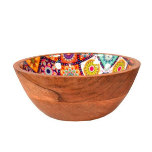 Cuenco para servir clásico redondo de diseñador estándar, cuenco de comida de material de madera de gran tamaño de primera calidad al precio más bajo - Product Image 3