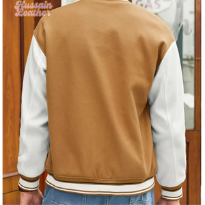 High Quality <b>Men</b> Varsity <b>Jacket</b> <b>Slim</b>-<b>Fit</b> Stylish Varsity <b>Jackets</b> Basketball Varsity <b>Jackets</b> - Product Image 2