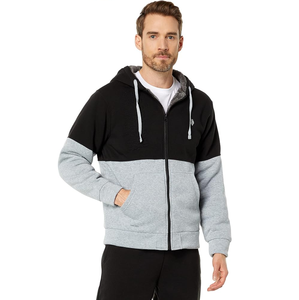 Sweat-shirt à capuche en molleton unisexe de grande taille de qualité supérieure avec logo personnalisé et conception de blocs de couleurs et sweat-shirt à capuche ample pour les couples - Product Image 4