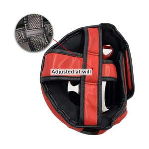 หัวมวยทำจากหนัง MMA แบบมีช่องระบายอากาศดีไซน์ระบายอากาศได้ดีมีช่องระบายอากาศโลโก้ตามสั่งสี - Product Image 5