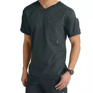 Smart Design <b>Scrubs</b> Uniforms Sets With Breathable Short Sleeve And Minimal Stand Collar Structure - Product Image 3
