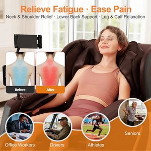 Fauteuil de massage électrique inclinable à gravité zéro avec chaleur intégrée et fonction de massage complet du corps – Nouveau modèle de haute qualité - Product Image 4