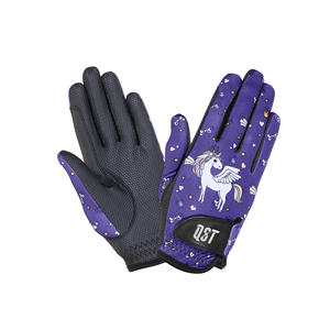 Service OEM ODM Gants équestres en cuir pour hommes ajustés à la main Gants d'équitation antidérapants Compatible avec l'écran tactile Logo personnalisé - Product Image 5