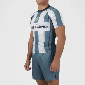 เสื้อรัดรูปของคุณเองผ้าสแปนเด็กซ์ MMA BJJ เสื้อแรชการ์ดแบบ2026 - Product Image 1