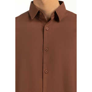 Chemises décontractées pour hommes 100% coton popeline et satin, coupe classique pour le travail de bureau, approvisionnement ODM - Product Image 1