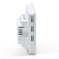 Termostato para Ventilador de Bobina Smallart SM-922-FDM-WIFI, Ventilador de 3 Velocidades, Control Táctil, Válvula WiFi, 220V AC, Modbus, 5-35C, Montaje Empotrado
