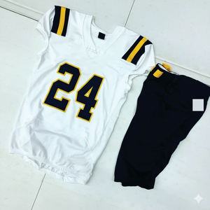 Camiseta de Fútbol de Malla en Blanco, Uniforme Deportivo de Fútbol Americano Retro 2024 al por Mayor, Uniforme de Fútbol para Adultos - Product Image 2