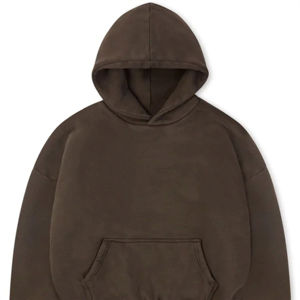 Sweat à capuche personnalisé en éponge française surdimensionné et lavé à l'acide pour hommes pour la mode en plein air - Product Image 5