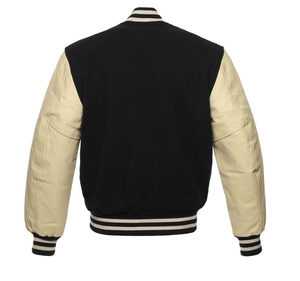 Chaqueta Universitaria de Alta Calidad, Estilo Bomber, con Cuerpo de Lona y Cierre de Cremallera, para Hombre y Mujer, Ideal para Béisbol Universitario - Product Image 2