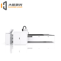 Máquina de Corte Láser de Fibra CNC de 3 Ejes Dahang 3000W con Riel Guía HIWIN, Refrigeración por Agua, para Acero Inoxidable, Latón y Metal, Compatible con AI/PLT/DXF