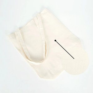 Sac fourre-tout en coton durable et écologique 14 x 16 x 4 (35 x 40 x 10 cm) avec soufflet pour la publicité alimentaire, l'usage quotidien et le transfert thermique - Product Image 5