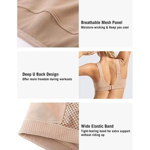 Sujetador deportivo sin costuras de alto soporte para mujer de último diseño 2025, ropa de gimnasio transpirable con estampado de logotipo personalizado a precio - Product Image 6