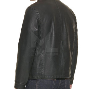 Veste d'hiver en cuir respirant pour hommes Vêtements décontractés Vestes en cuir pour hommes à prix raisonnable - Product Image 4