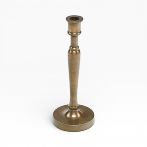 Elegant Gold Metal <b>Taper</b> <b>Candle</b> <b>Holders</b> Set With Textured Finish For Classic Table Decor Unique - Product Image 5