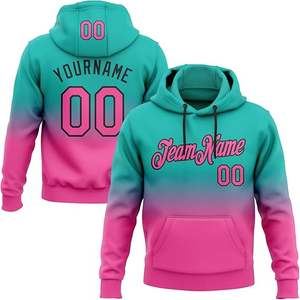 Logo personnalisé poids lourd transfert thermique impression chandails hommes Sublimation uni 100% sweats à capuche en polyester pour unisexe - Product Image 1