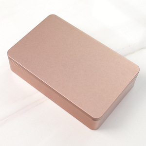 Boîte à biscuits carrée en métal de <span class=keywords><strong>grande</strong></span> capacité personnalisée Boîte à bonbons en fer et à thé - Product Image 1